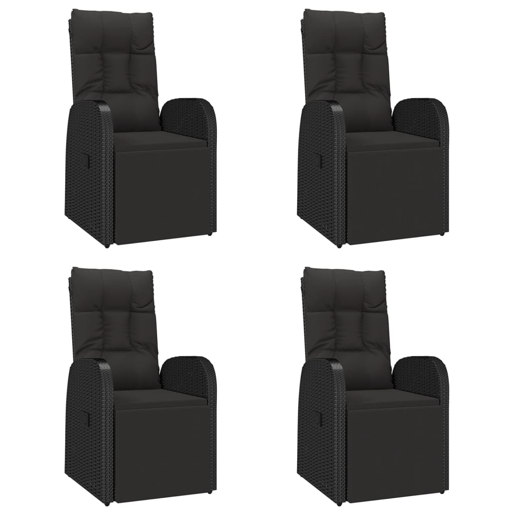 8720845800727_g_en_hd_2 vidaXL 5 Piece Garden Dining Set Black Poly Rattan&Solid Wood Acacia - Image 4