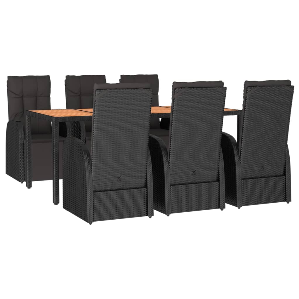8720845800741_g_en_hd_1 vidaXL 7 Piece Garden Dining Set Black Poly Rattan&Solid Wood Acacia - Image 3