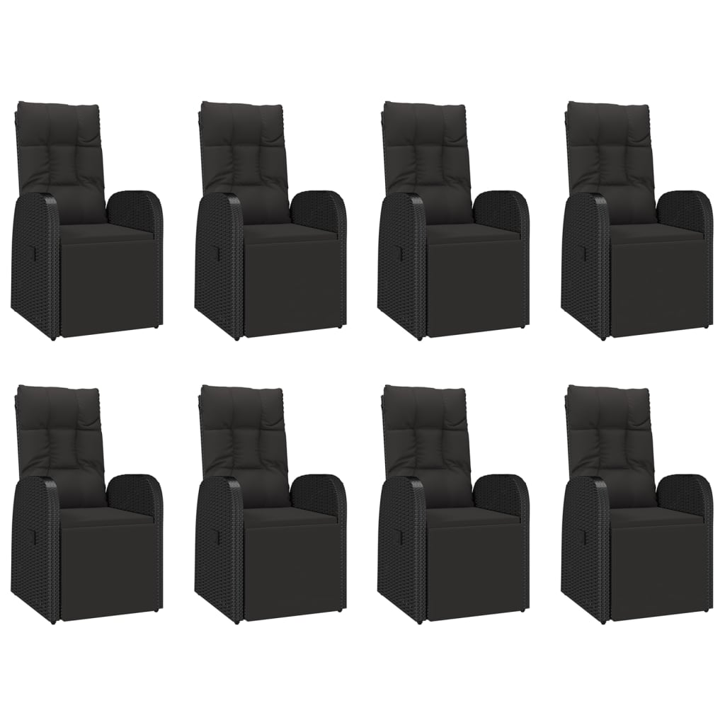 8720845800758_g_en_hd_2 vidaXL 9 Piece Garden Dining Set Black Poly Rattan&Solid Wood Acacia - Image 4