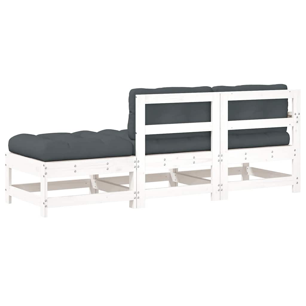 8720845802509_g_en_hd_5 vidaXL 3 Piece Garden Lounge Set with Cushions White Solid Wood - Image 7