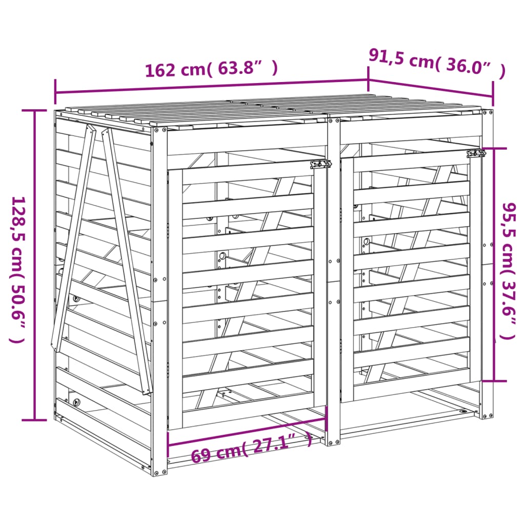 8720845804060_g_en_hd_11 vidaXL Double Wheelie Bin Storage Black Solid Wood Pine - Image 13