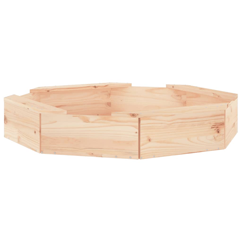 8720845807870_a_en_hd_1 vidaXL Sandbox with Seats Octagon Solid Wood Pine - Image 2