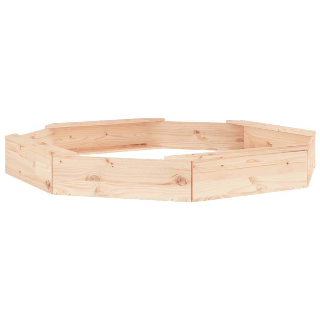 8720845807931_g_en_hd_4 vidaXL Sandbox with Seats Octagon Solid Wood Pine - Image 6