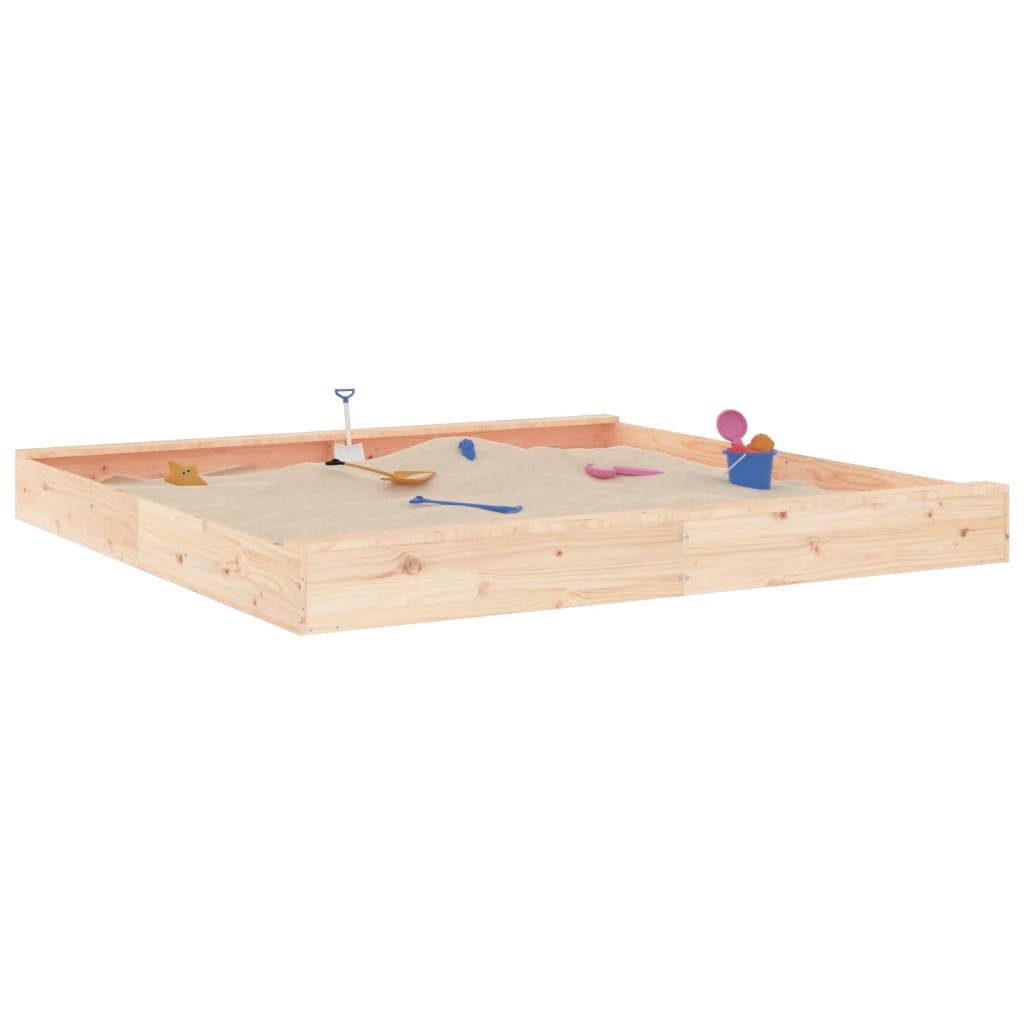 8720845808174_g_en_hd_1 vidaXL Sandbox with Seats Square Solid Wood Pine - Image 3