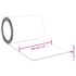 vidaXL Door Curtain Transparent 300 mmx2.6 mm 10 m PVC - Image 7