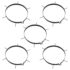 vidaXL Lawn Aerator Clamps 5 pcs with Spikes Ø 30 cm Iron