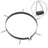 vidaXL Lawn Aerator Clamps 5 pcs with Spikes Ø 30 cm Iron - Image 2