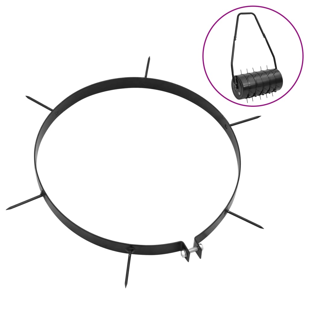8720845811747_g_en_hd_1 vidaXL Lawn Aerator Clamps 5 pcs with Spikes Ø 30 cm Iron - Image 2