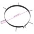 vidaXL Lawn Aerator Clamps 5 pcs with Spikes Ø 30 cm Iron - Image 5