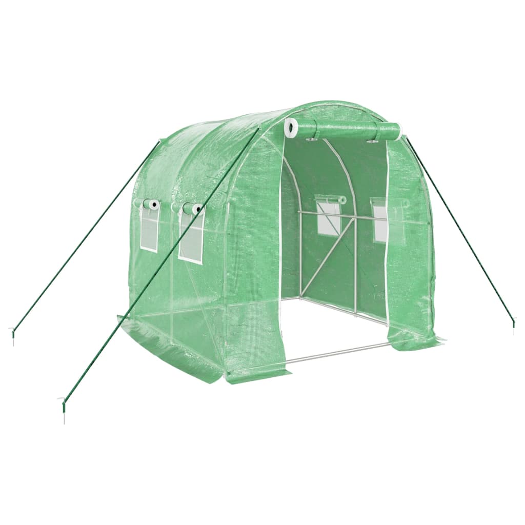 8720845811785_a_en_hd_1 vidaXL Greenhouse with Steel Frame Green 4 m² 2x2x2 m - Image 2