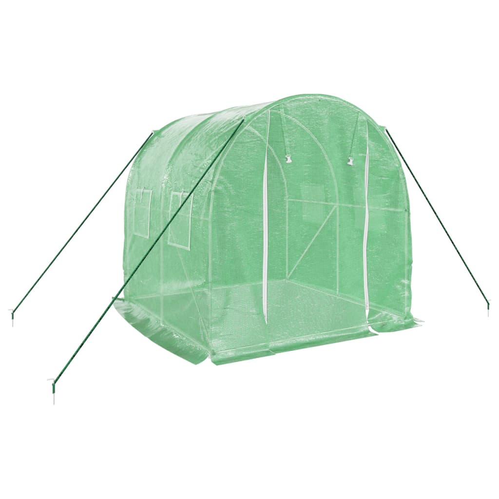 8720845811785_g_en_hd_1 vidaXL Greenhouse with Steel Frame Green 4 m² 2x2x2 m - Image 3