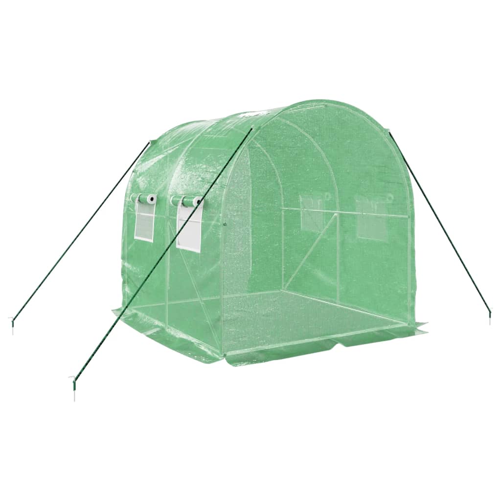 8720845811785_g_en_hd_4 vidaXL Greenhouse with Steel Frame Green 4 m² 2x2x2 m - Image 6