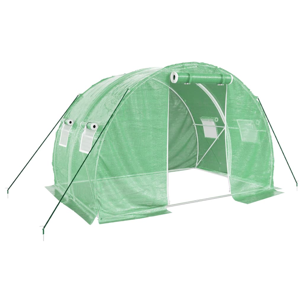 8720845811822_a_en_hd_1 vidaXL Greenhouse with Steel Frame Green 6 m² 3x2x2 m - Image 2