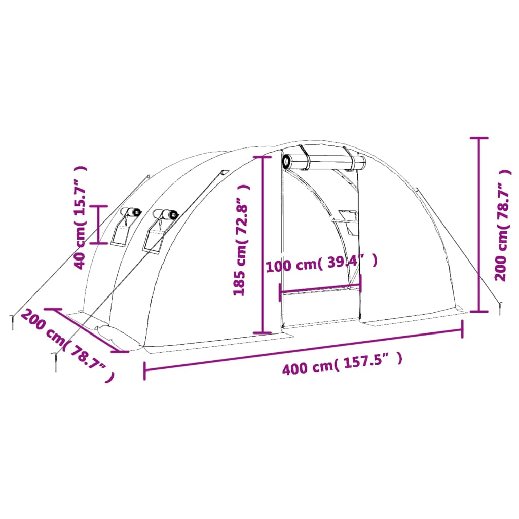 8720845811860_g_en_hd_10 vidaXL Greenhouse with Steel Frame Green 8 m² 4x2x2 m - Image 12