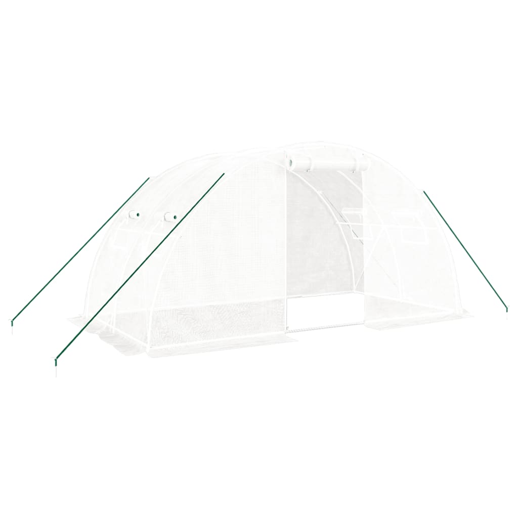 8720845811884_a_en_hd_1 vidaXL Greenhouse with Steel Frame White 8 m² 4x2x2 m - Image 2