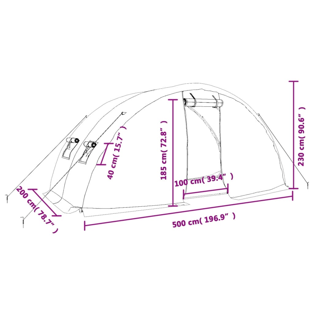 8720845811921_g_en_hd_10 vidaXL Greenhouse with Steel Frame White 10 m² 5x2x2.3 m - Image 12
