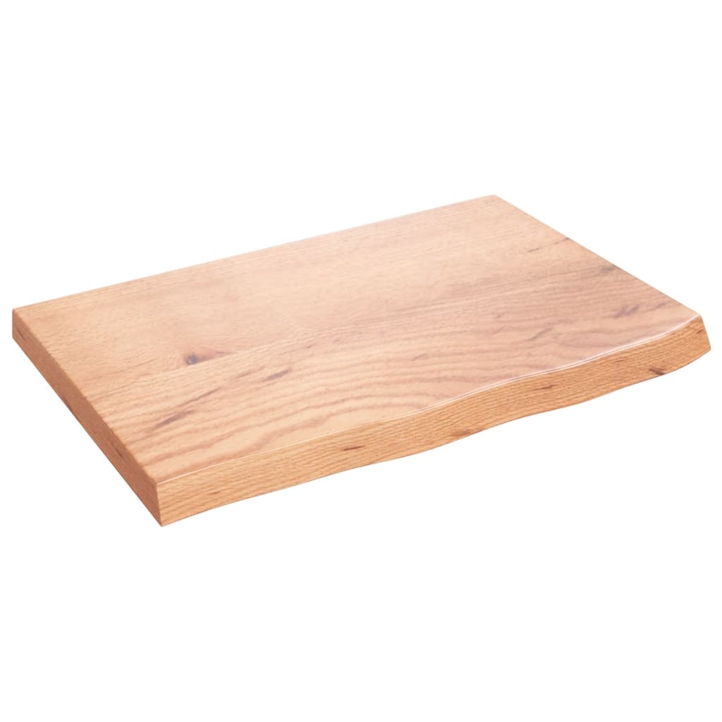 8720845813697_a_en_hd_1 vidaXL Wall Shelf Light Brown 60x40x(2-4) cm Treated Solid Wood Oak - Image 2