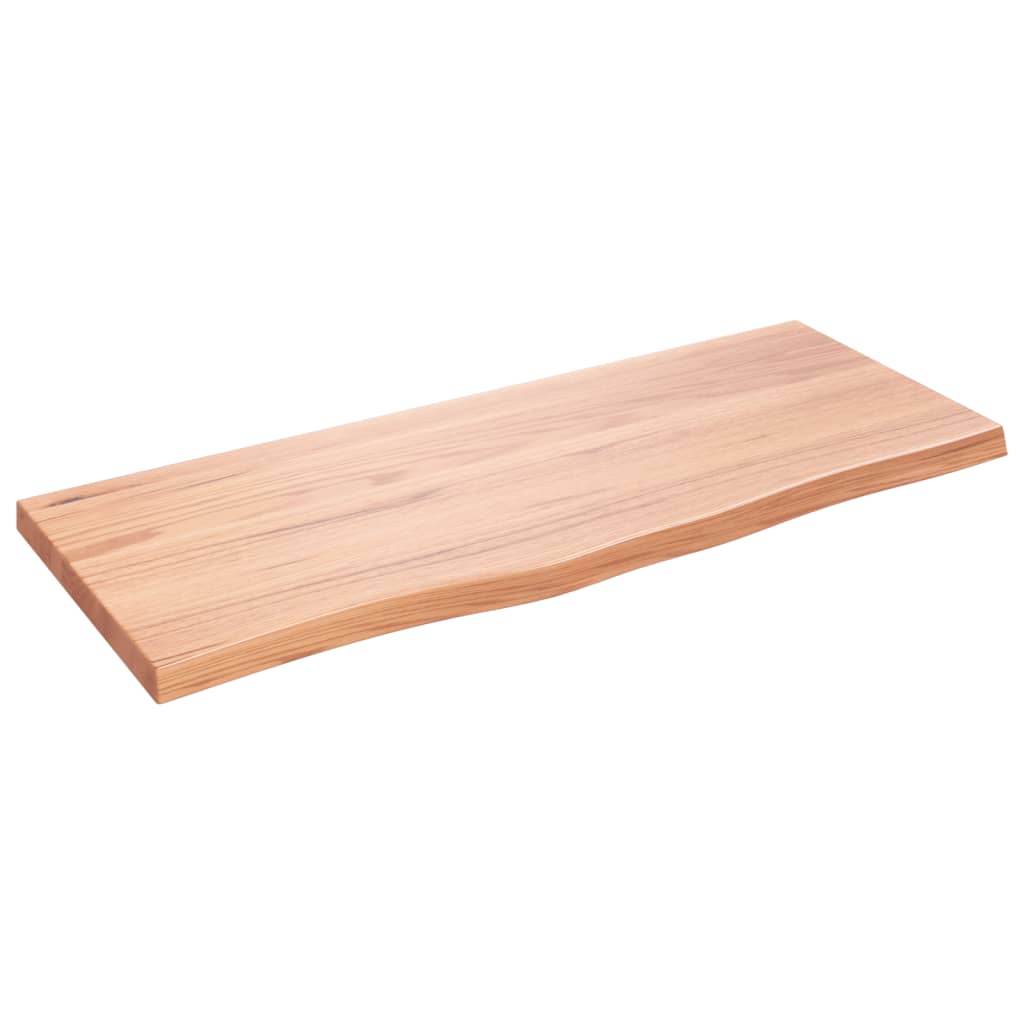 8720845814052_a_en_hd_1 vidaXL Wall Shelf Light Brown 100x40x(2-4) cm Treated Solid Wood Oak - Image 2
