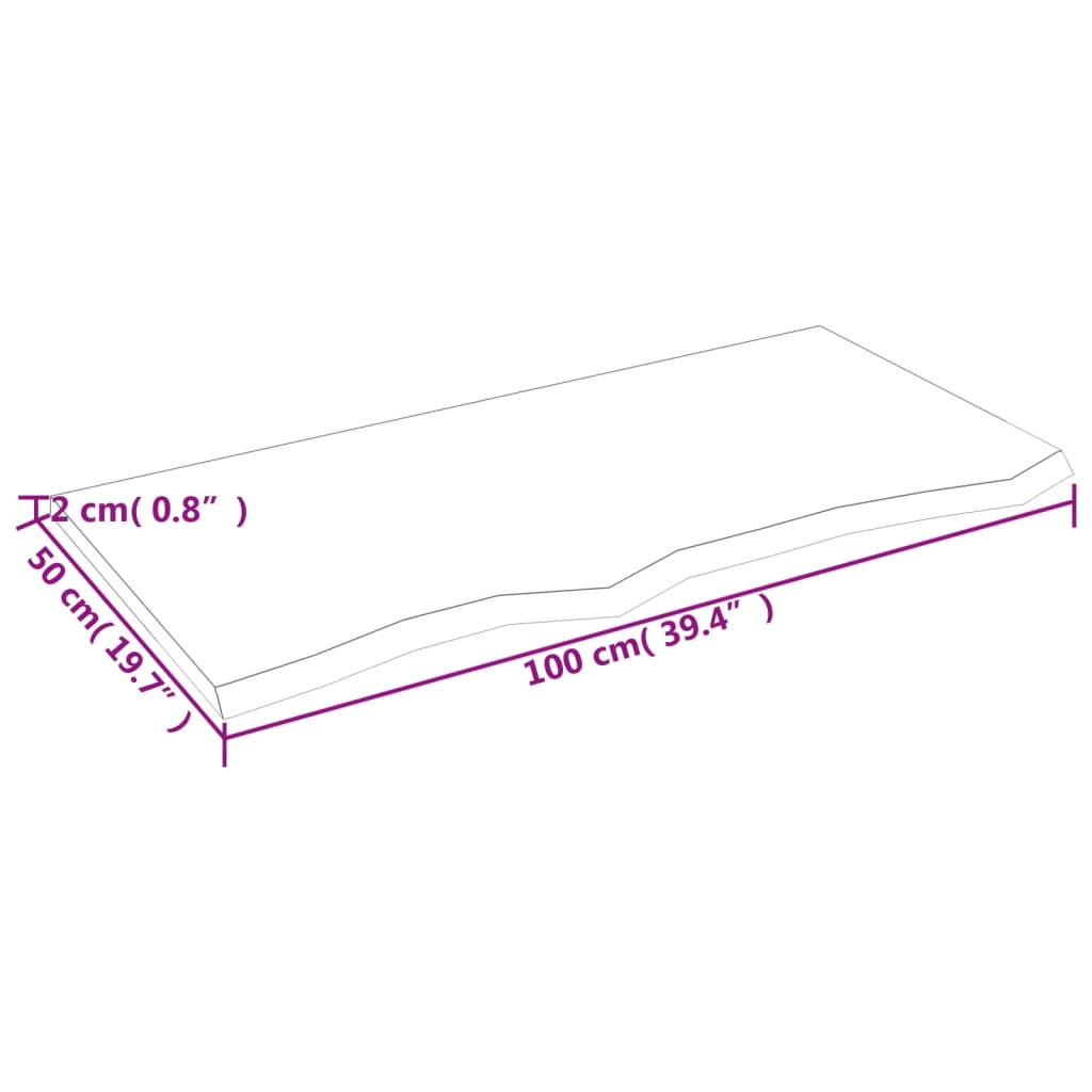 8720845814076_g_en_hd_4 vidaXL Wall Shelf Light Brown 100x50x2 cm Treated Solid Wood Oak - Image 6