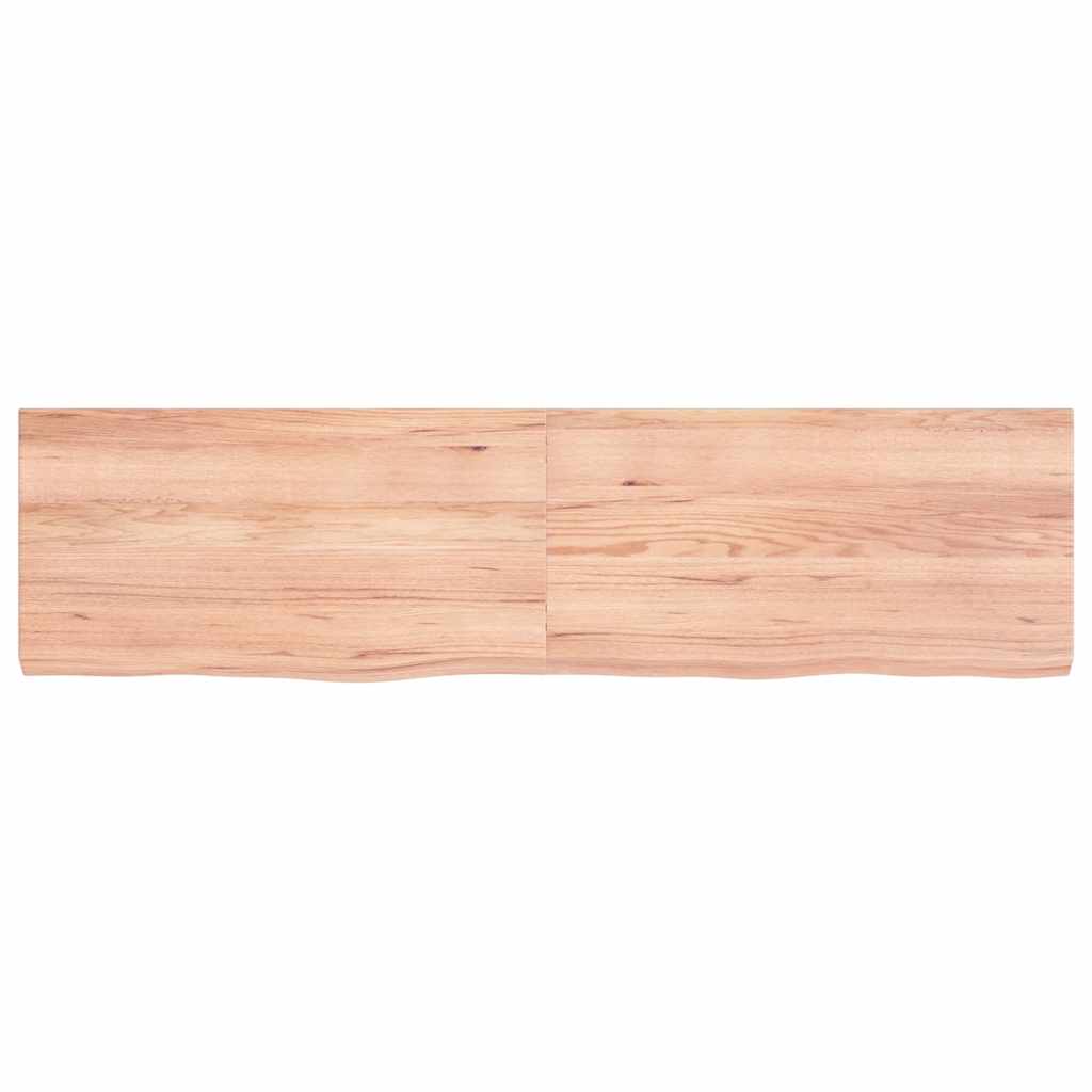 8720845814137_g_en_hd_2 vidaXL Wall Shelf Light Brown 120x30x(2-4) cm Treated Solid Wood Oak - Image 3