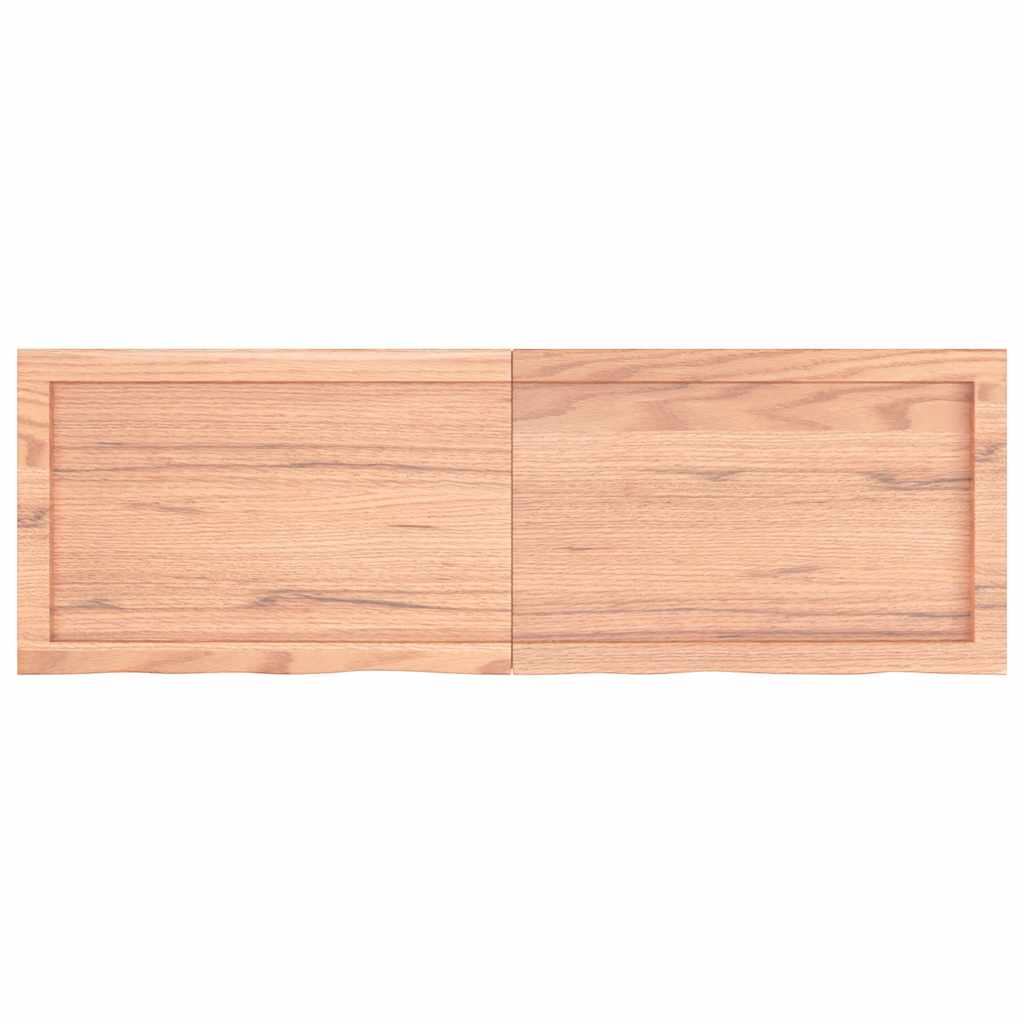 8720845814151_g_en_hd_1 vidaXL Wall Shelf Light Brown 120x40x(2-4) cm Treated Solid Wood Oak - Image 2