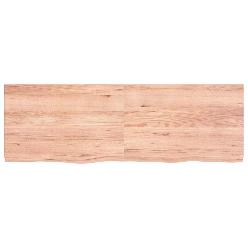 8720845814151_g_en_hd_2 vidaXL Wall Shelf Light Brown 120x40x(2-4) cm Treated Solid Wood Oak - Image 3