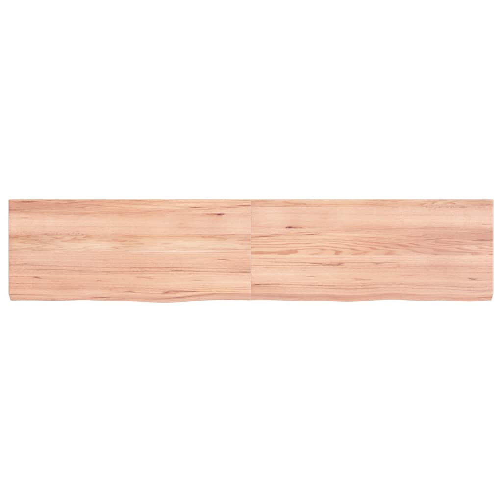 8720845814212_g_en_hd_2 vidaXL Wall Shelf Light Brown 140x30x(2-4) cm Treated Solid Wood Oak - Image 3