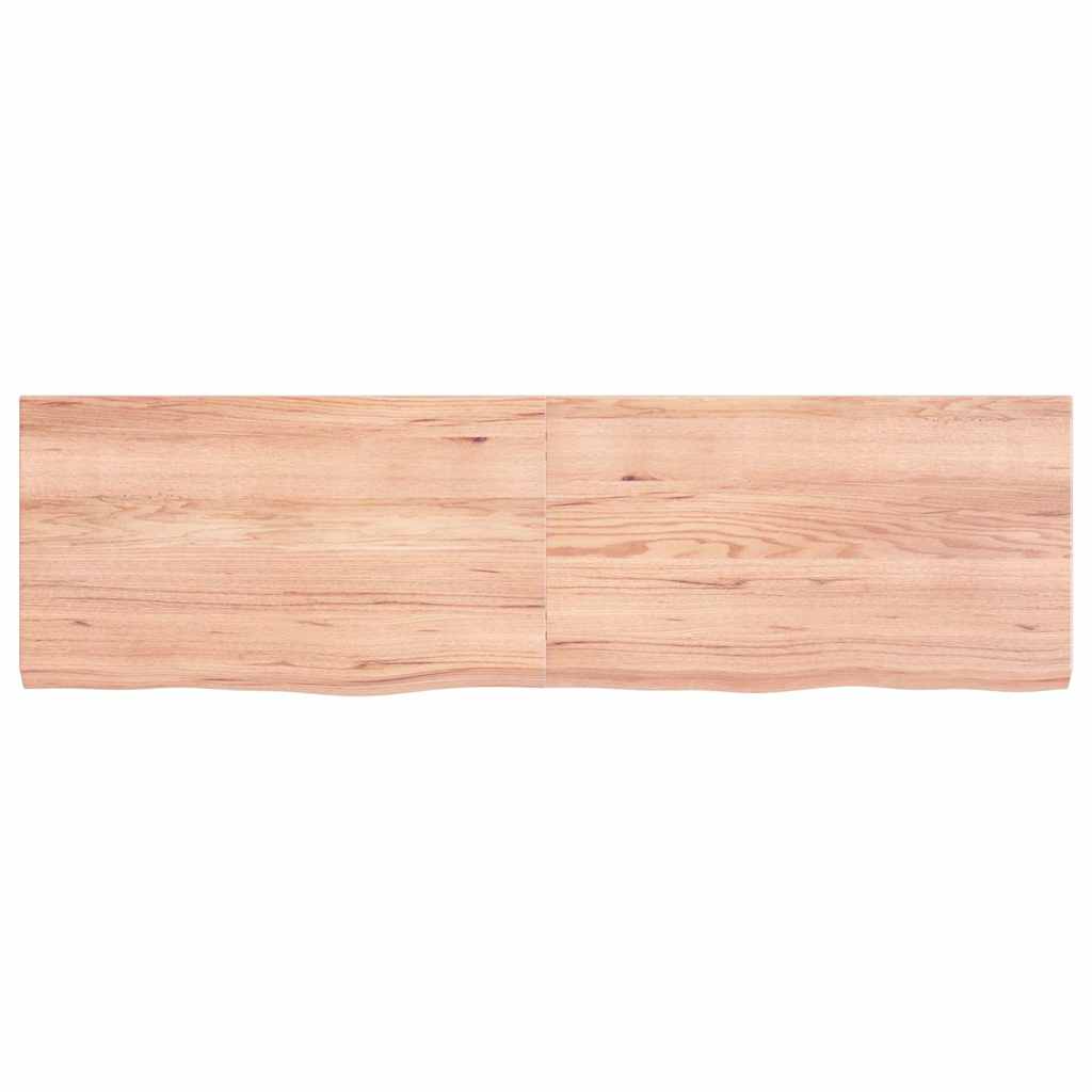 8720845814236_g_en_hd_2 vidaXL Wall Shelf Light Brown 140x40x(2-4) cm Treated Solid Wood Oak - Image 3