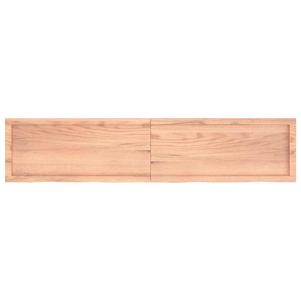 8720845814397_g_en_hd_1 vidaXL Wall Shelf Light Brown 180x40x(2-4) cm Treated Solid Wood Oak - Image 2