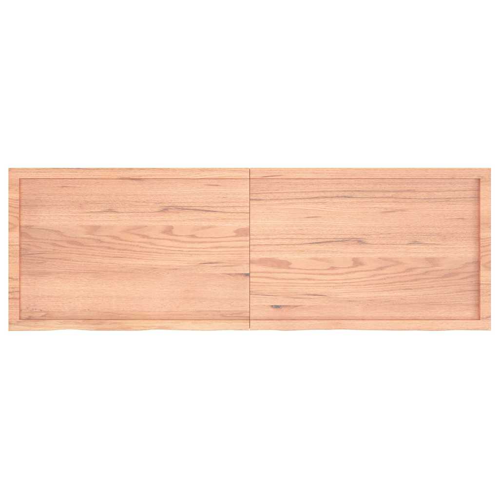 8720845814434_g_en_hd_1 vidaXL Wall Shelf Light Brown 180x60x(2-4) cm Treated Solid Wood Oak - Image 2