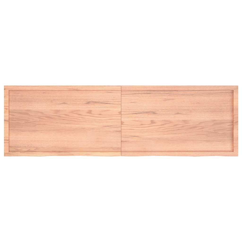 8720845814519_g_en_hd_1 vidaXL Wall Shelf Light Brown 200x60x(2-4) cm Treated Solid Wood Oak - Image 2