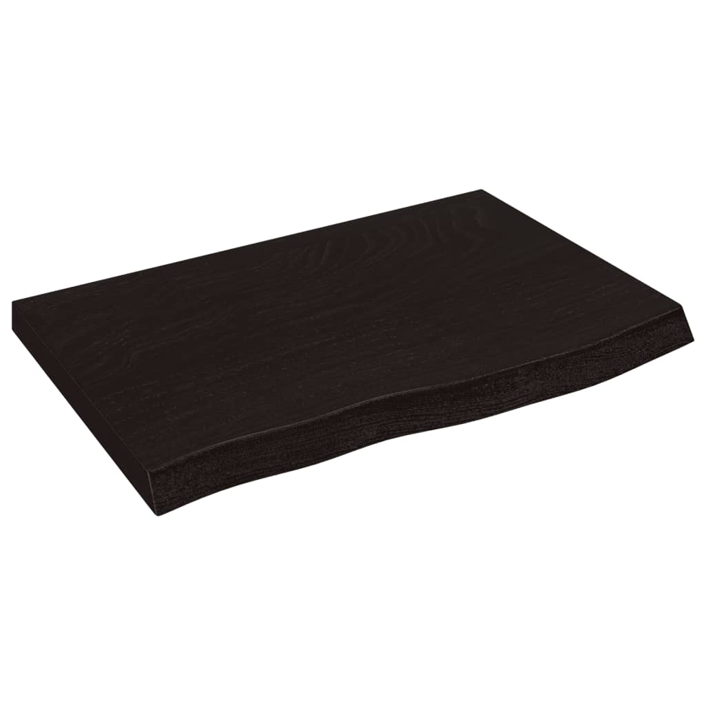 8720845814892_a_en_hd_1 vidaXL Wall Shelf Dark Brown 60x40x(2-4) cm Treated Solid Wood Oak - Image 2