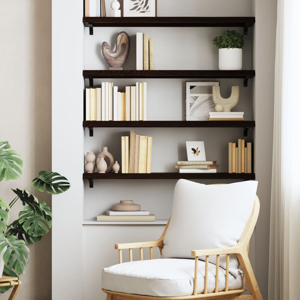 8720845815226_g_en_hd_1 vidaXL Wall Shelf Dark Brown 100x30x(2-4) cm Treated Solid Wood Oak - Image 3