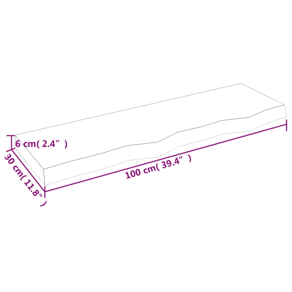 8720845815233_g_en_hd_7 vidaXL Wall Shelf Dark Brown 100x30x(2-6) cm Treated Solid Wood Oak - Image 9