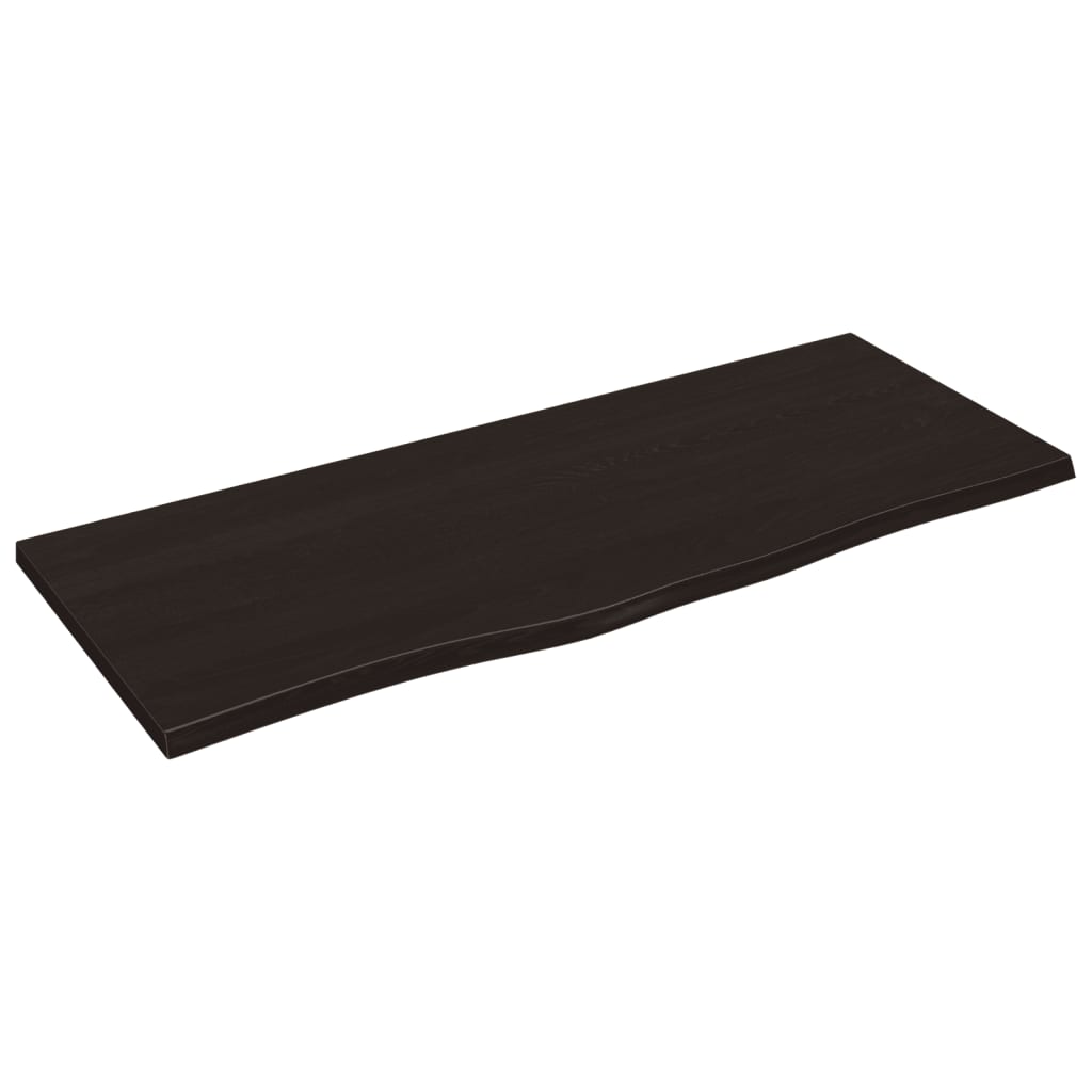8720845815240_a_en_hd_1 vidaXL Wall Shelf Dark Brown 100x40x2 cm Treated Solid Wood Oak - Image 2