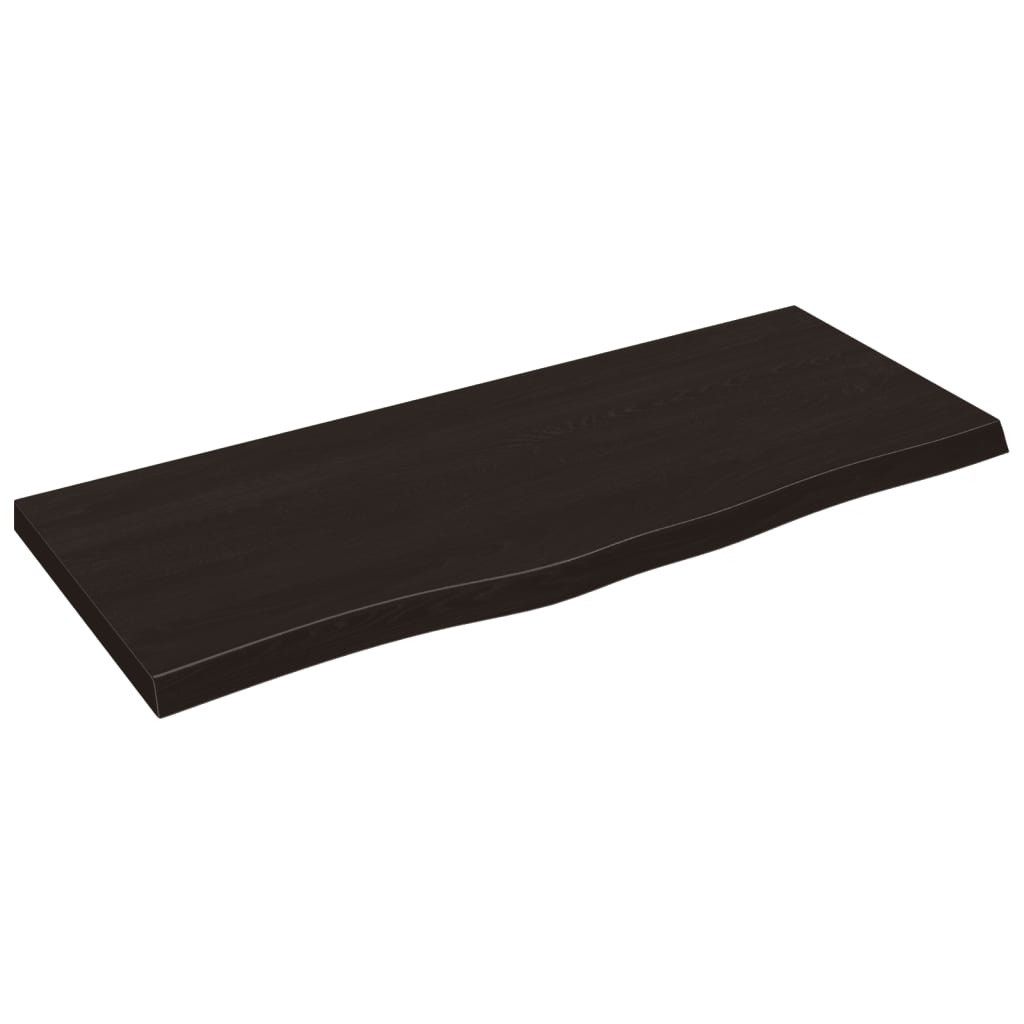 8720845815257_a_en_hd_1 vidaXL Wall Shelf Dark Brown 100x40x(2-4) cm Treated Solid Wood Oak - Image 2