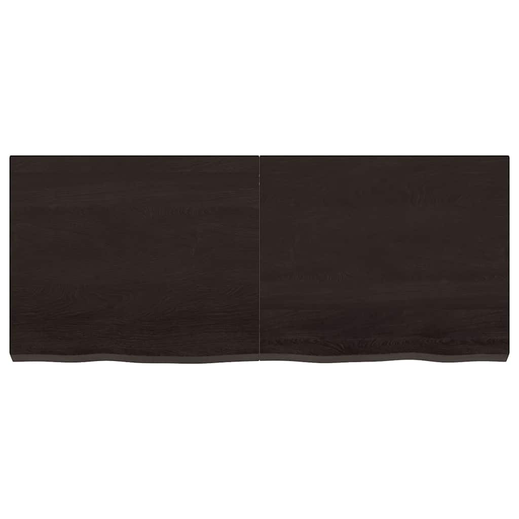 8720845815387_g_en_hd_1 vidaXL Wall Shelf Dark Brown 120x50x(2-6) cm Treated Solid Wood Oak - Image 2