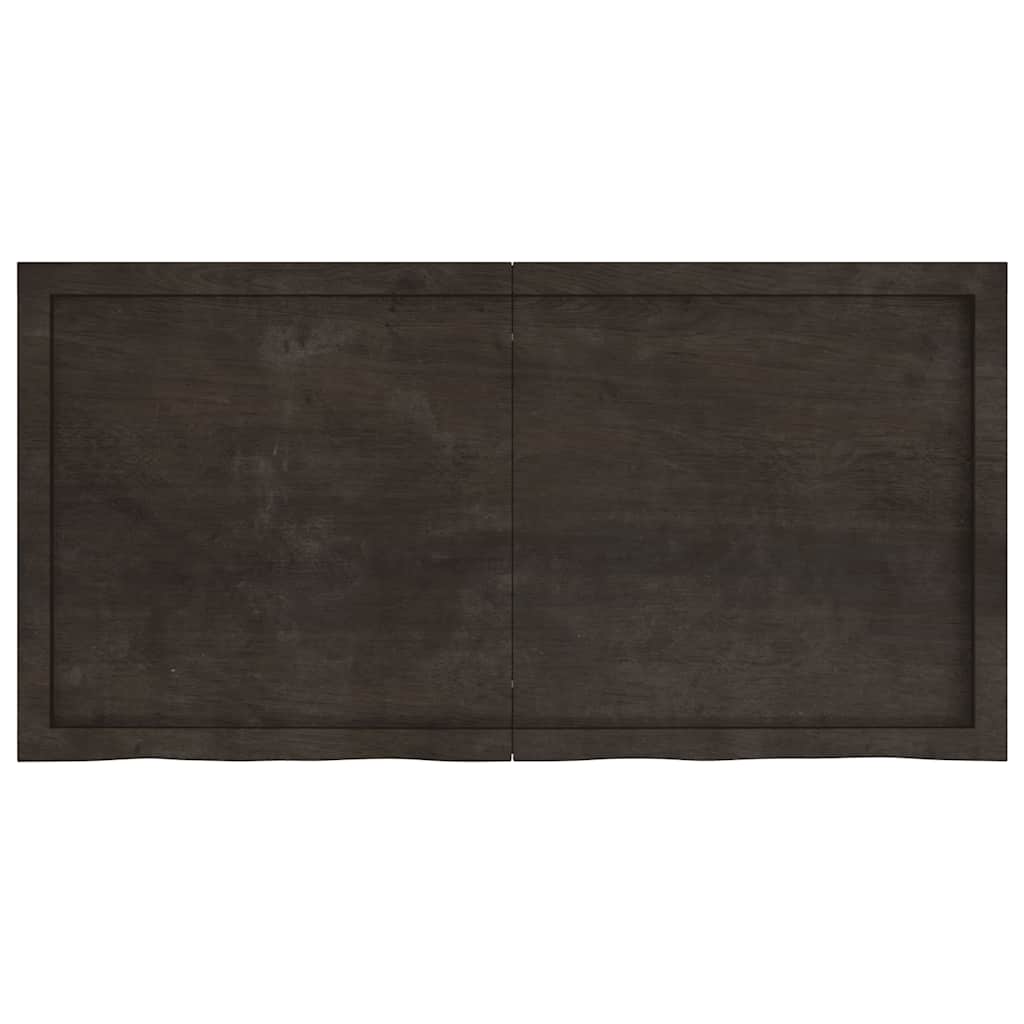 8720845815394_g_en_hd_1 vidaXL Wall Shelf Dark Brown 120x60x(2-4) cm Treated Solid Wood Oak - Image 2
