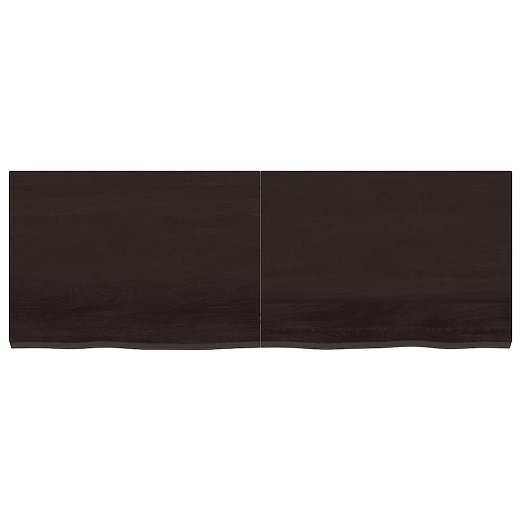 8720845815455_g_en_hd_2 vidaXL Wall Shelf Dark Brown 140x50x(2-4) cm Treated Solid Wood Oak - Image 3