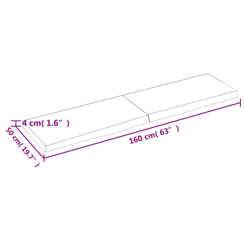 8720845815530_g_en_hd_8 vidaXL Wall Shelf Dark Brown 160x50x(2-4) cm Treated Solid Wood Oak - Image 9