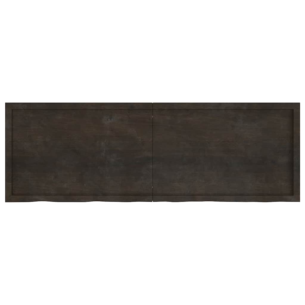 8720845815639_g_en_hd_1 vidaXL Wall Shelf Dark Brown 180x60x(2-4) cm Treated Solid Wood Oak - Image 2