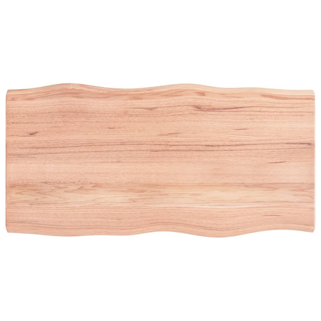 8720845816728_a_en_hd_1 vidaXL Table Top Light Brown 100x50x(2-4)cm Treated Solid Wood Live Edge - Image 2