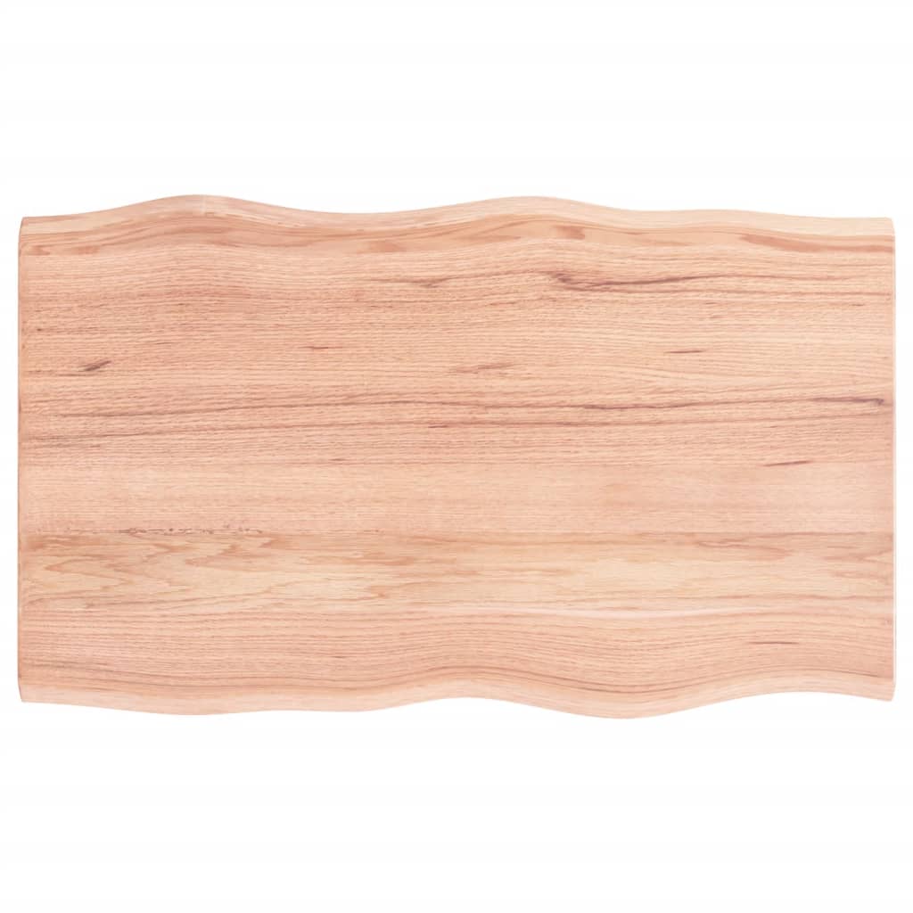 8720845816742_a_en_hd_1 vidaXL Table Top Light Brown 100x60x2 cm Treated Solid Wood Oak Live Edge - Image 2