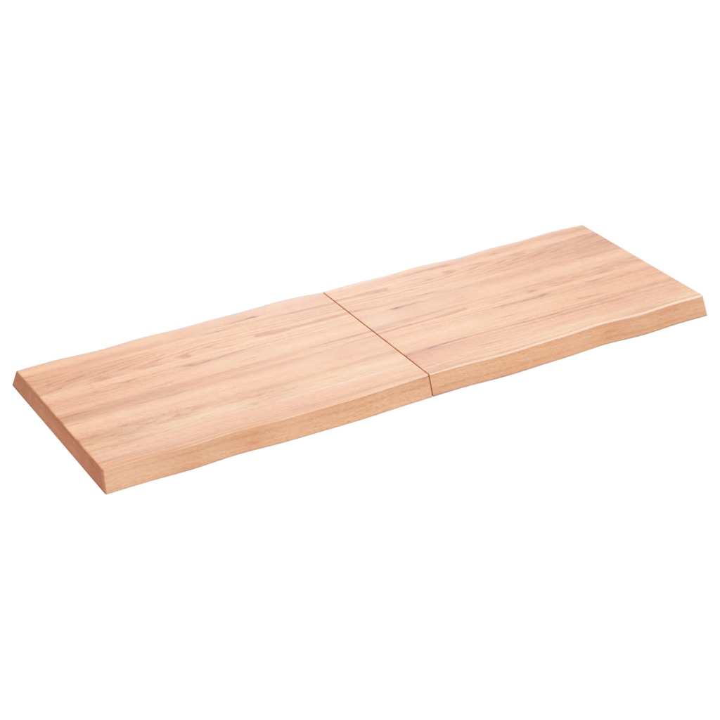 8720845816773_g_en_hd_1 vidaXL Table Top Light Brown 120x40x(2-4)cm Treated Solid Wood Live Edge - Image 2