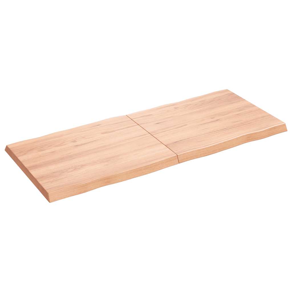 8720845816797_g_en_hd_1 vidaXL Table Top Light Brown 120x50x(2-4)cm Treated Solid Wood Live Edge - Image 2