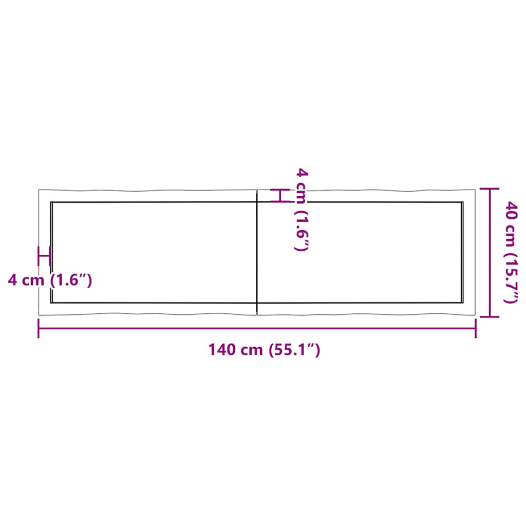 8720845816834_g_en_hd_9 vidaXL Table Top Light Brown 140x40x(2-4)cm Treated Solid Wood Live Edge - Image 10