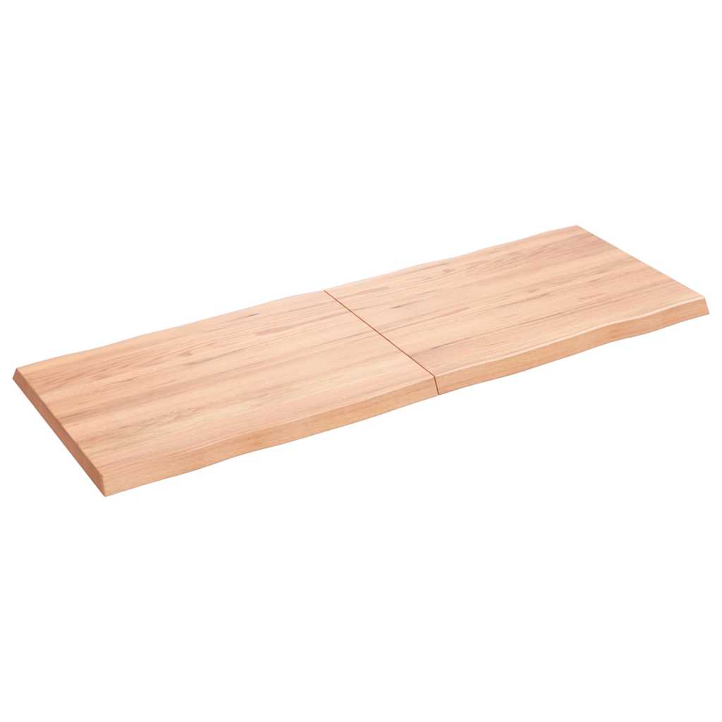 8720845816858_g_en_hd_1 vidaXL Table Top Light Brown 140x50x(2-4)cm Treated Solid Wood Live Edge - Image 2