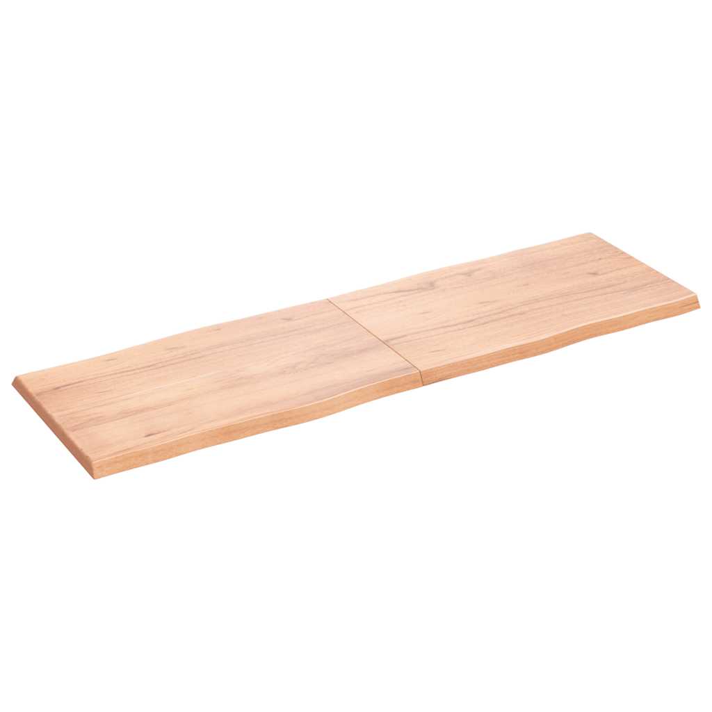 8720845816919_g_en_hd_1 vidaXL Table Top Light Brown 160x50x(2-4)cm Treated Solid Wood Live Edge - Image 2