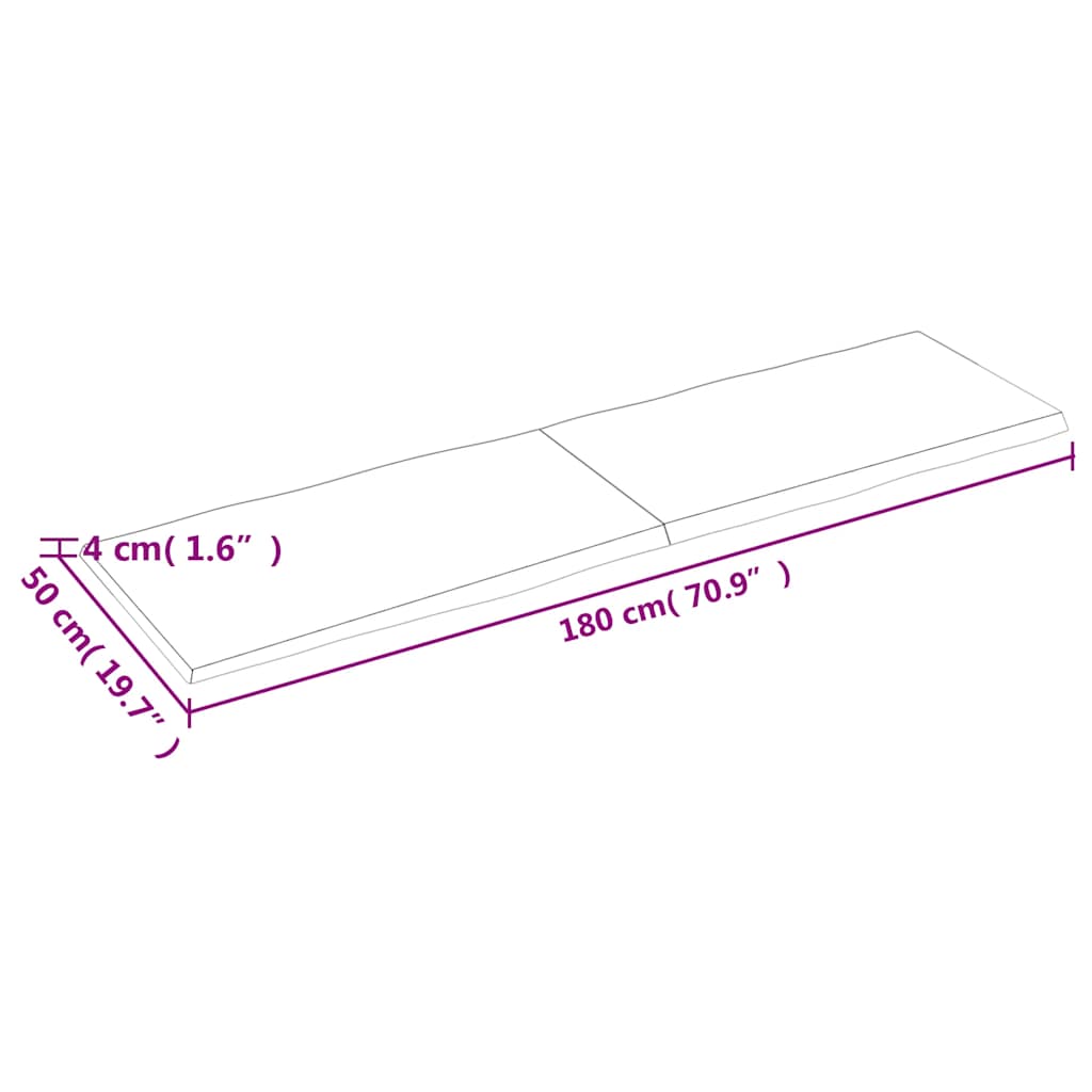 8720845816971_g_en_hd_8 vidaXL Table Top Light Brown 180x50x(2-4)cm Treated Solid Wood Live Edge - Image 9