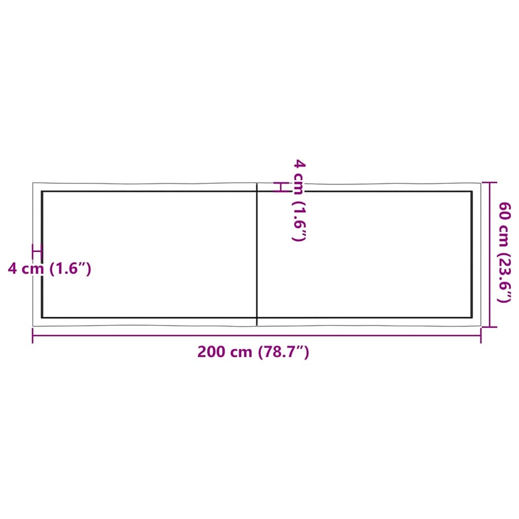 8720845817053_g_en_hd_9 vidaXL Table Top Light Brown 200x60x(2-4)cm Treated Solid Wood Live Edge - Image 10